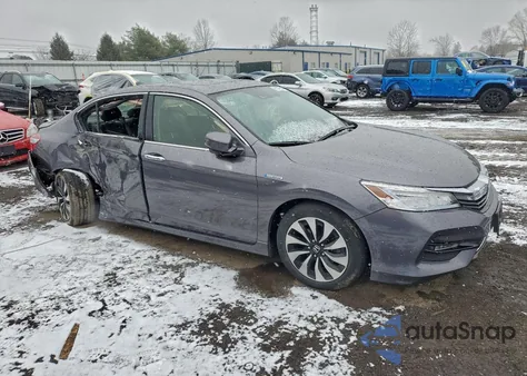 2017 Honda Accord Touring Hybrid из США, поврежденный, VIN JHMCR6F74HC021663
